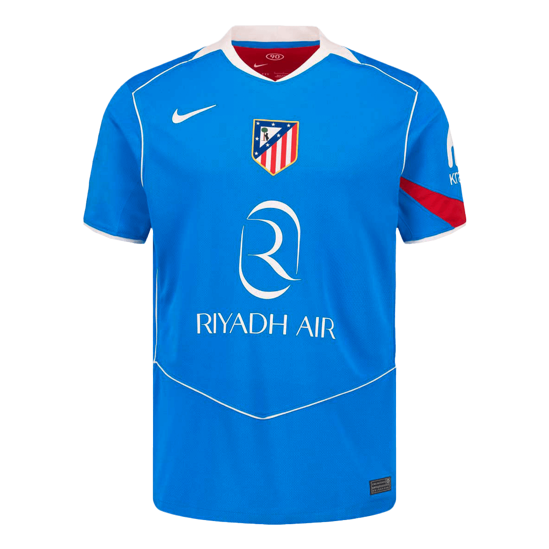Atletico Madrid Mens Third Away Soccer Jersey 2025/26 Blue