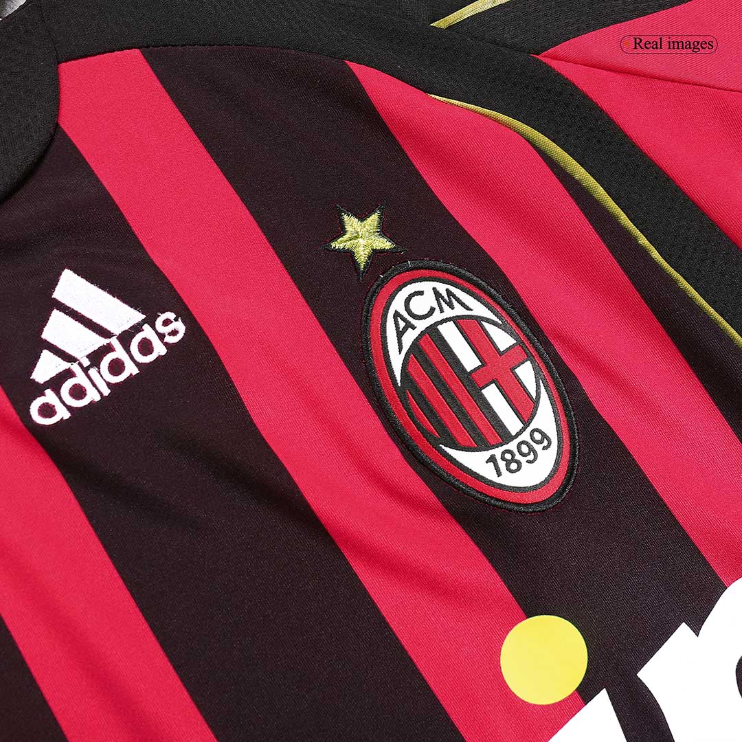 Retro AC Milan Mens Home Soccer Jersey 2006/07 Red&Black