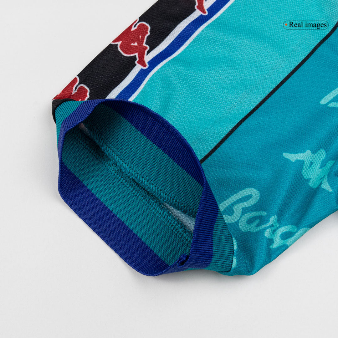 Retro Barcelona Mens Away Soccer Jersey 1996/97 Blue