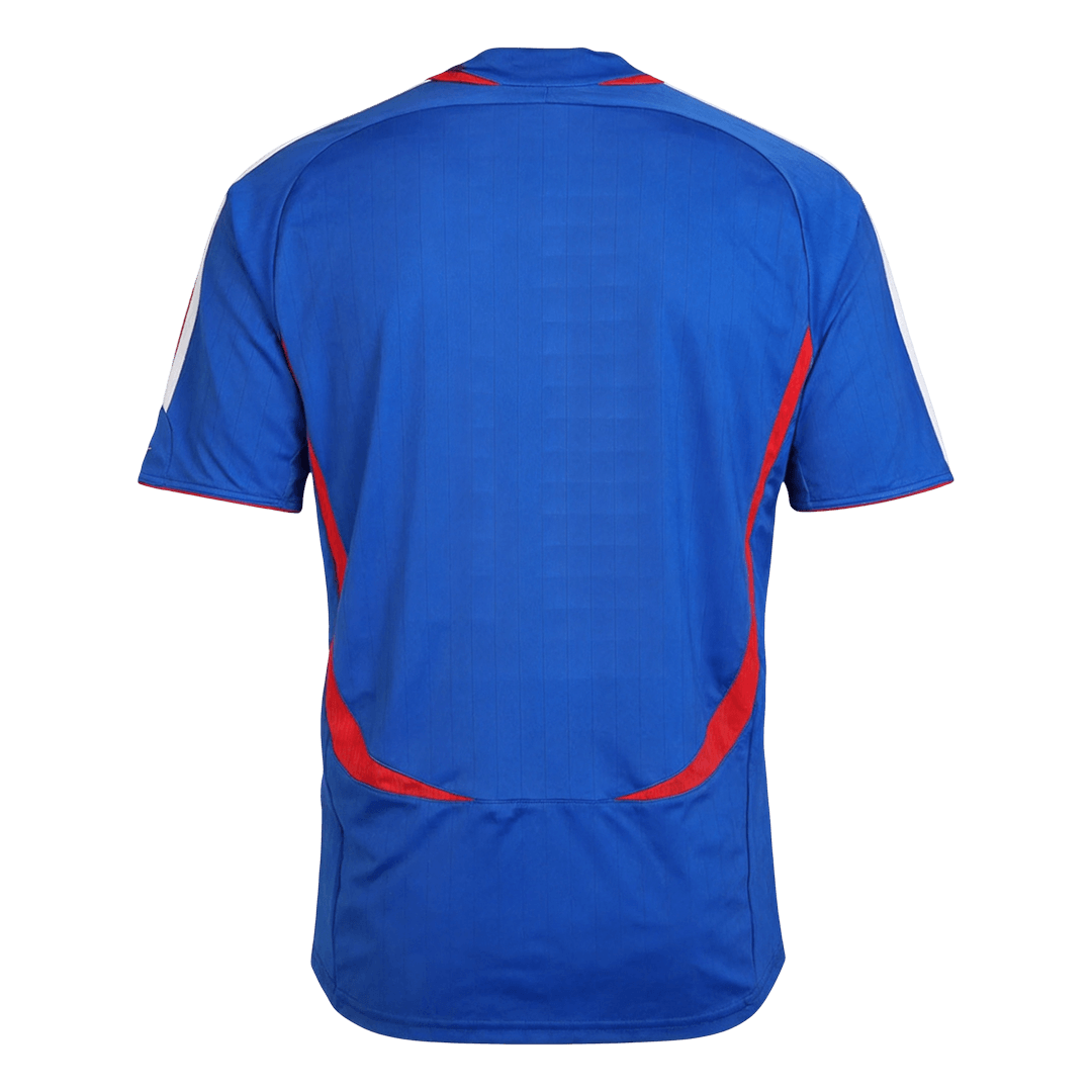 Retro France Mens Home Soccer Jersey World Cup 2006 Blue