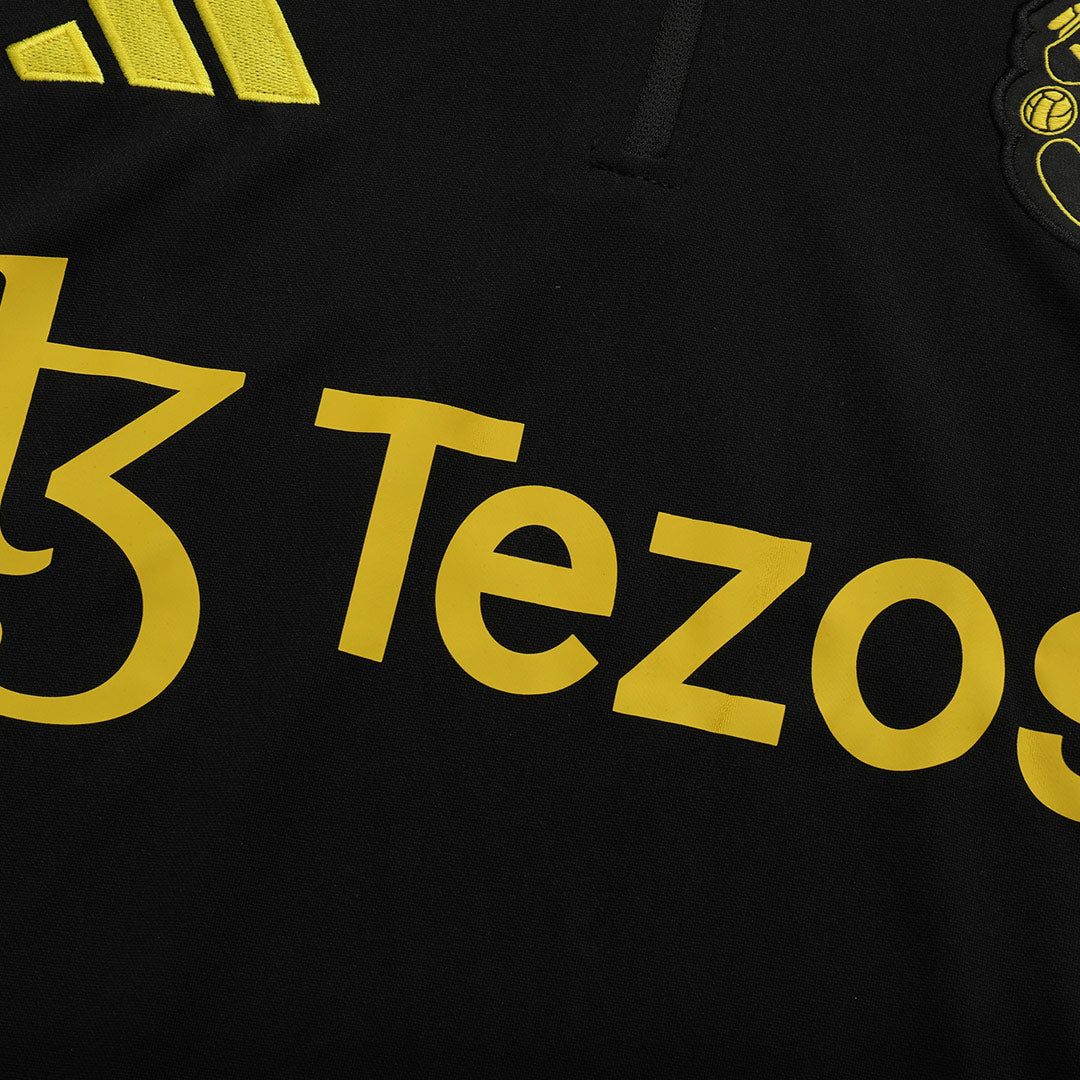 Manchester United Kids Training Tracksuit Kit 2025/26 Black
