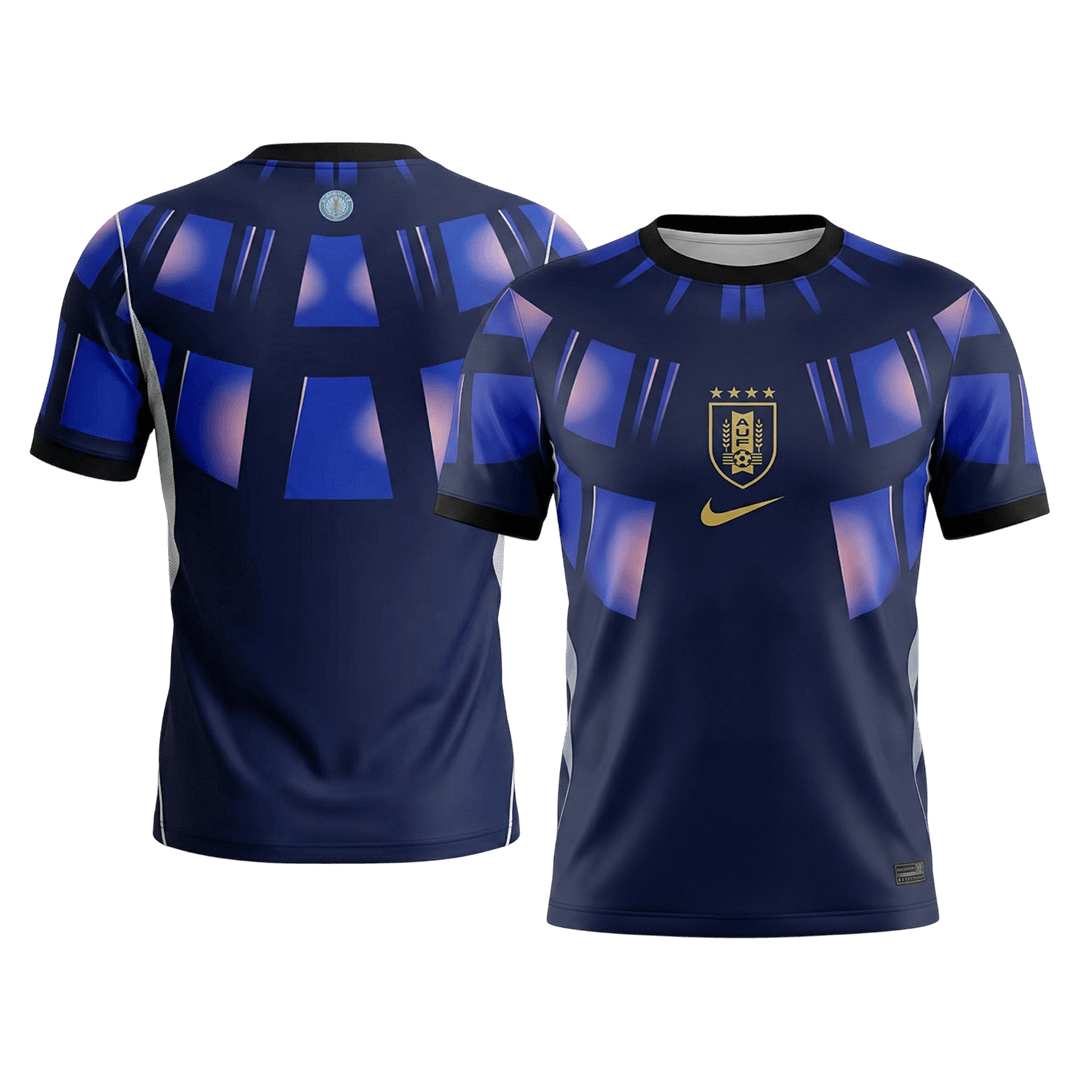 Uruguay Mens Away Soccer Jersey World Cup 2026 Navy