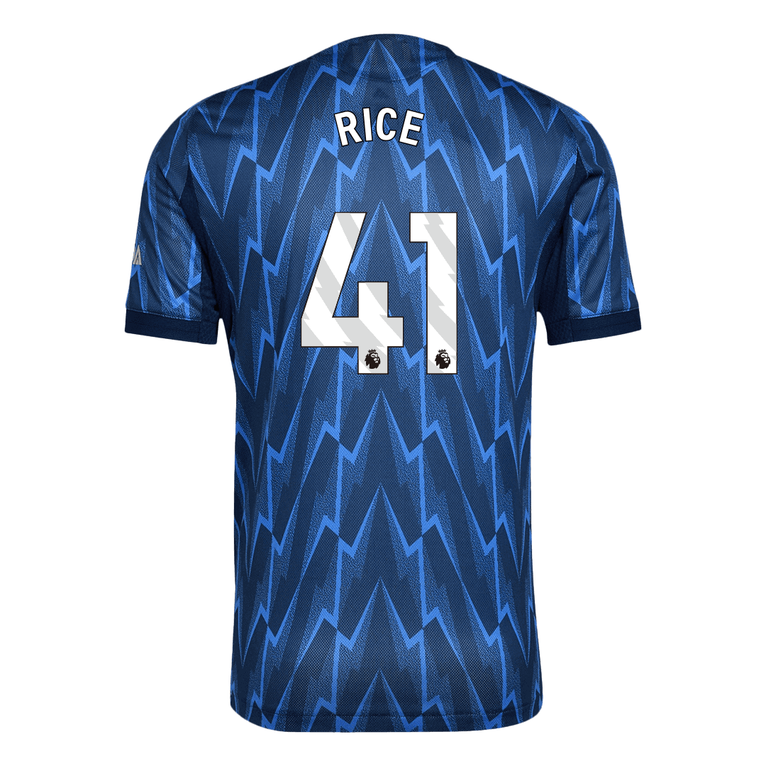RICE #41 Arsenal Mens Away Soccer Jersey 2025/26 Blue - Player Version