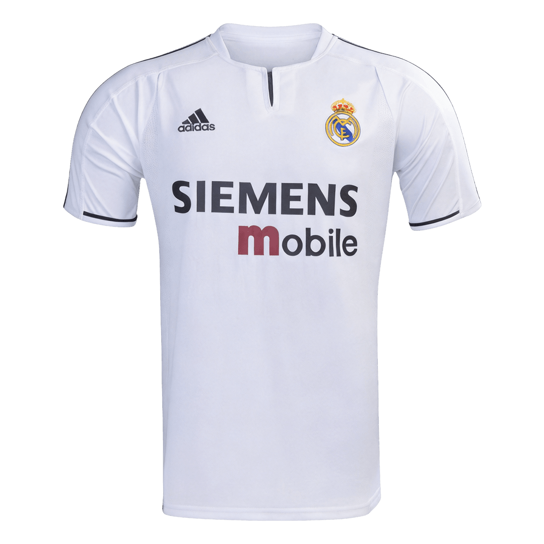 Retro Real Madrid Mens Home Soccer Jersey 2003/04 White