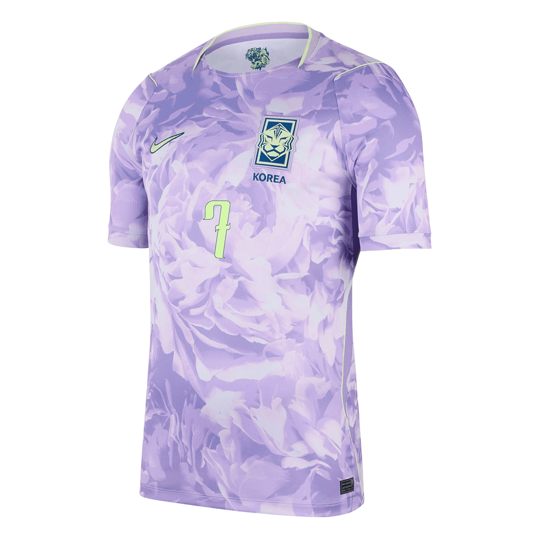 HEUNGMIN #7 South Korea Mens Away Soccer Jersey World Cup 2026 Purple
