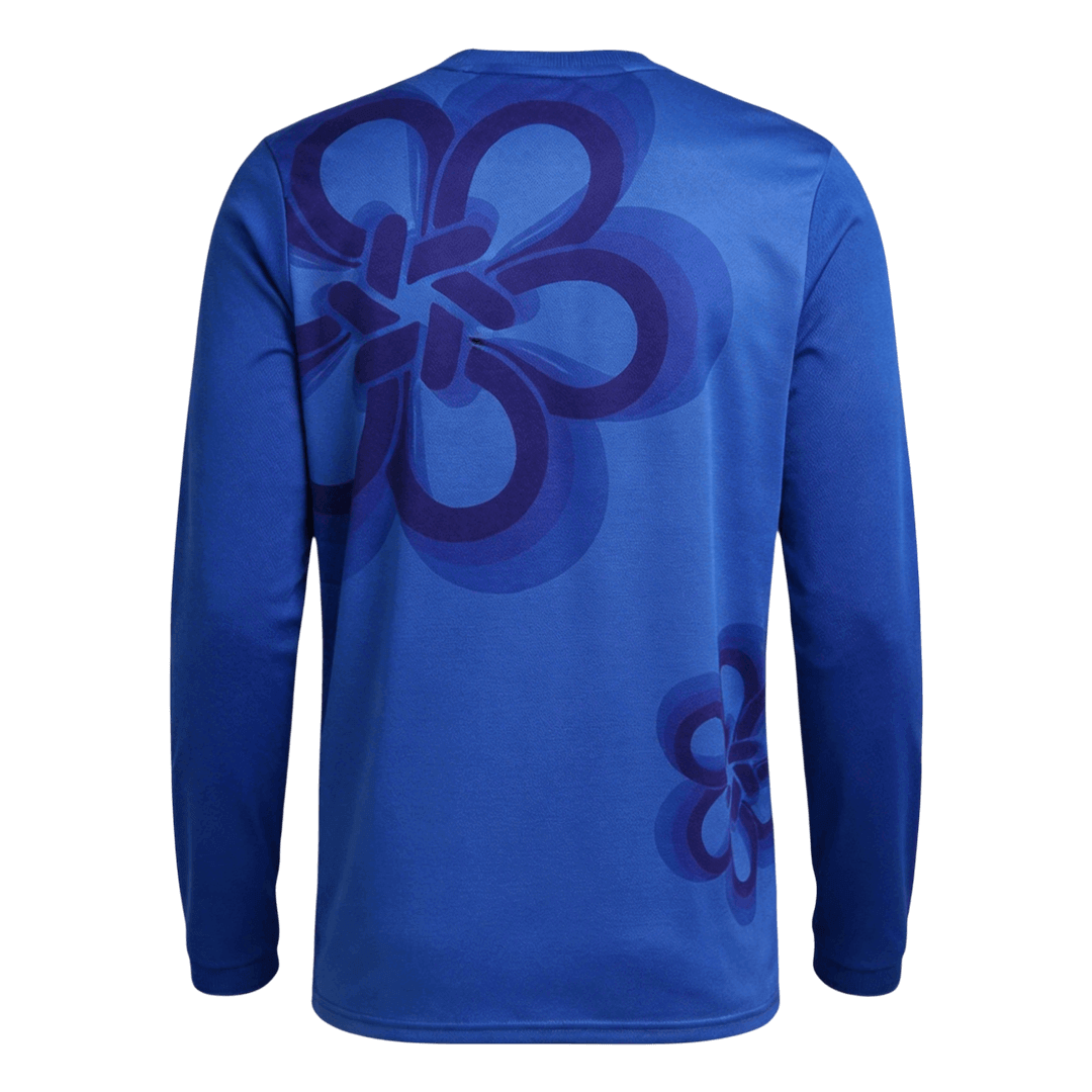 Real Madrid Mens Long Sleeve Soccer Jersey 2025/26 Blue