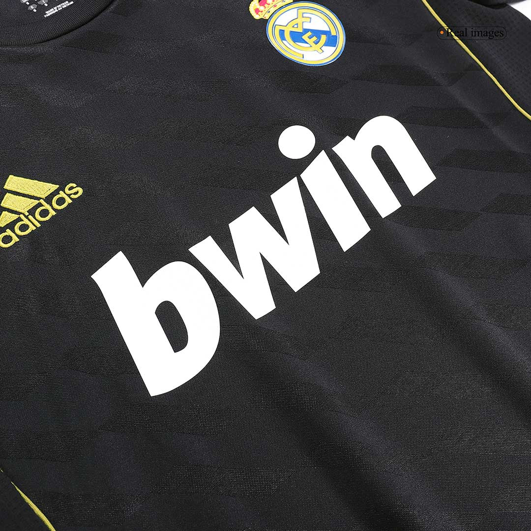 Retro Real Madrid Mens Away Soccer Jersey 2011/12 Black