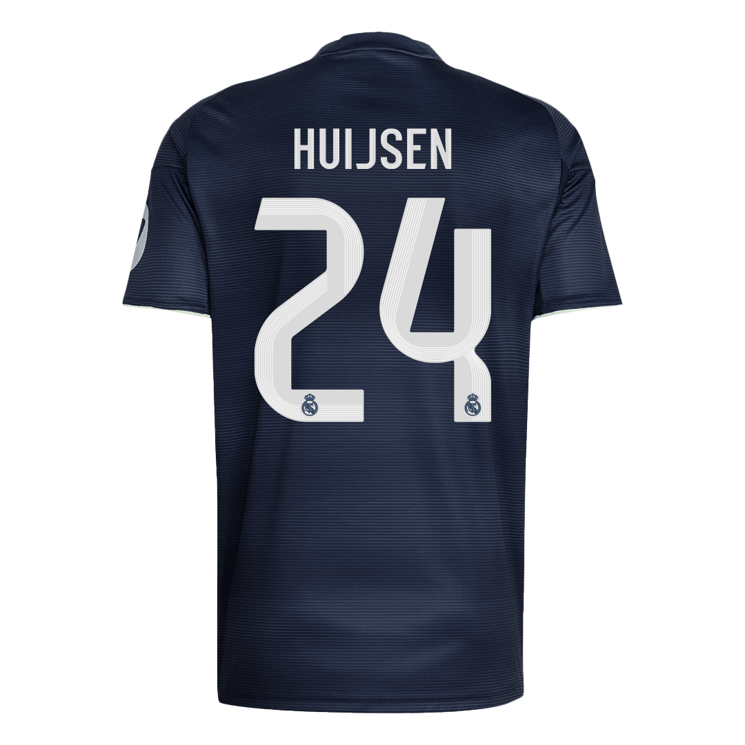 HUIJSEN #24 Real Madrid Mens Away Soccer Jersey 2025/26 Navy [PREMIUM]
