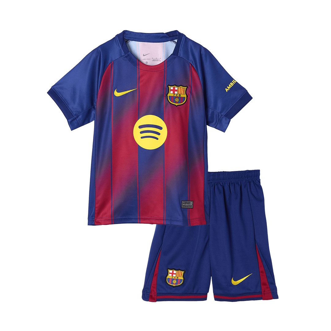 Barcelona Kids Home Soccer Kit 2025/26 Red&Blue [PREMIUM]