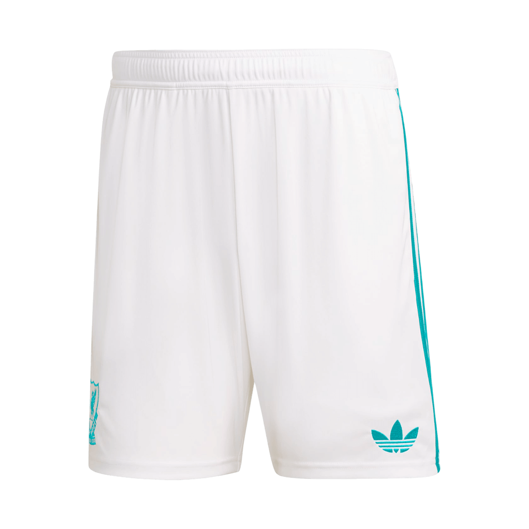 Liverpool Mens Third Away Soccer Shorts 2025/26 White