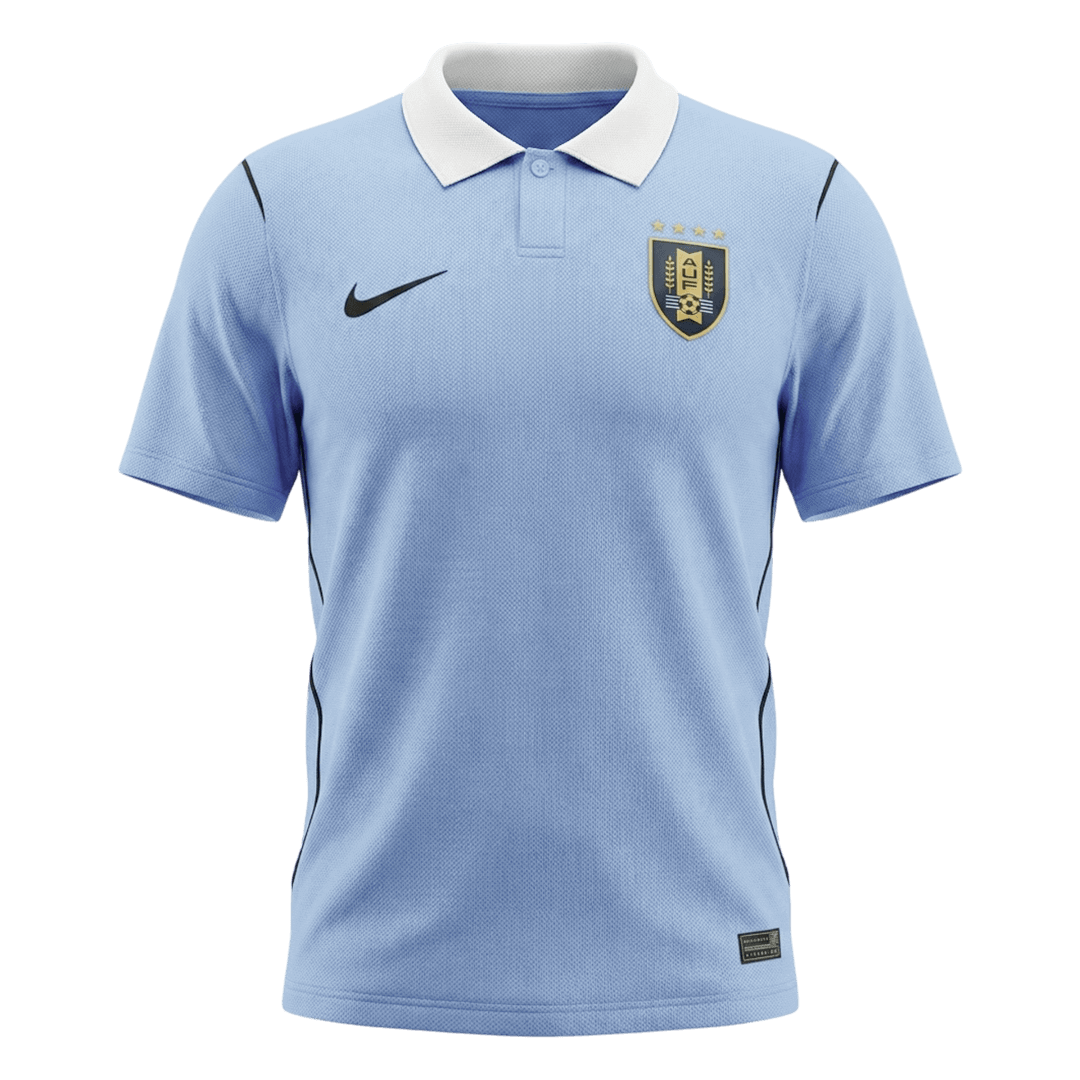 Uruguay Mens Home Soccer Jersey World Cup 2026 Blue
