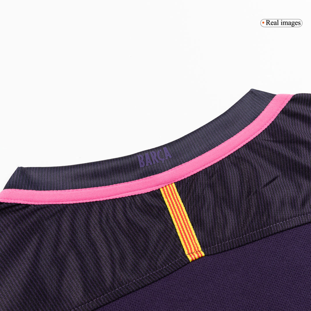 Retro Barcelona Mens Away Soccer Jersey 2016/17 Purple