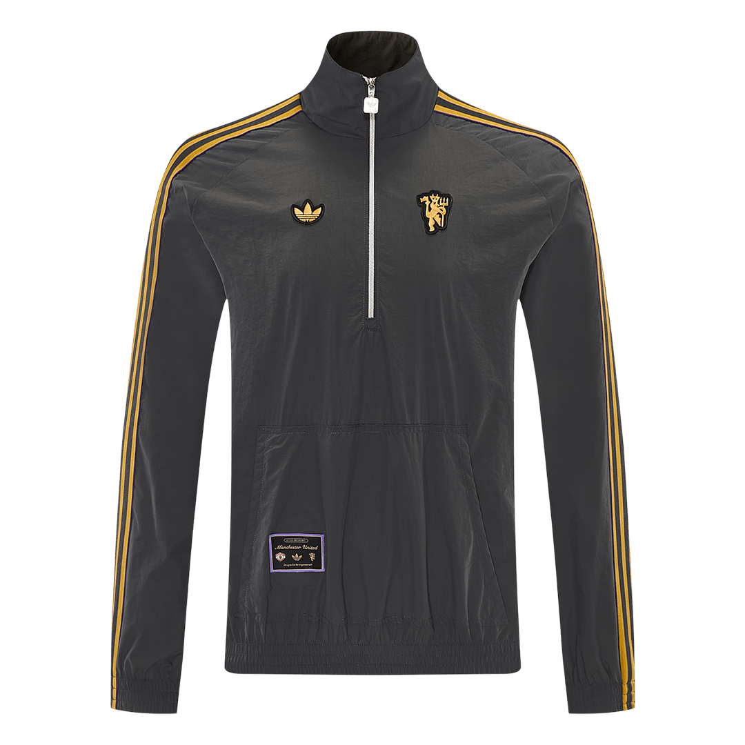 Manchester United Mens Windbreaker Jacket 2026 Gray