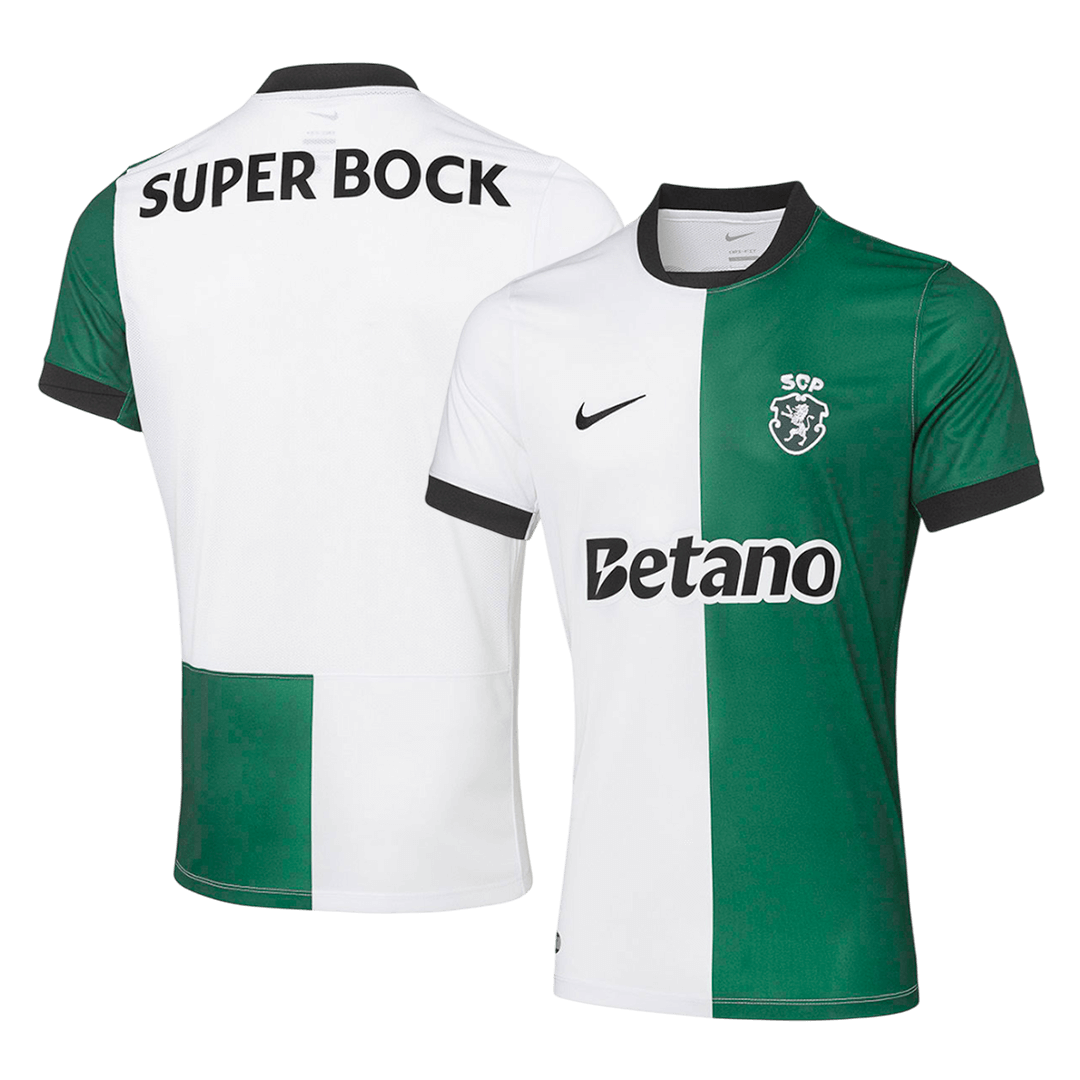 Sporting CP Mens Soccer Jersey 2025/26 White&Green
