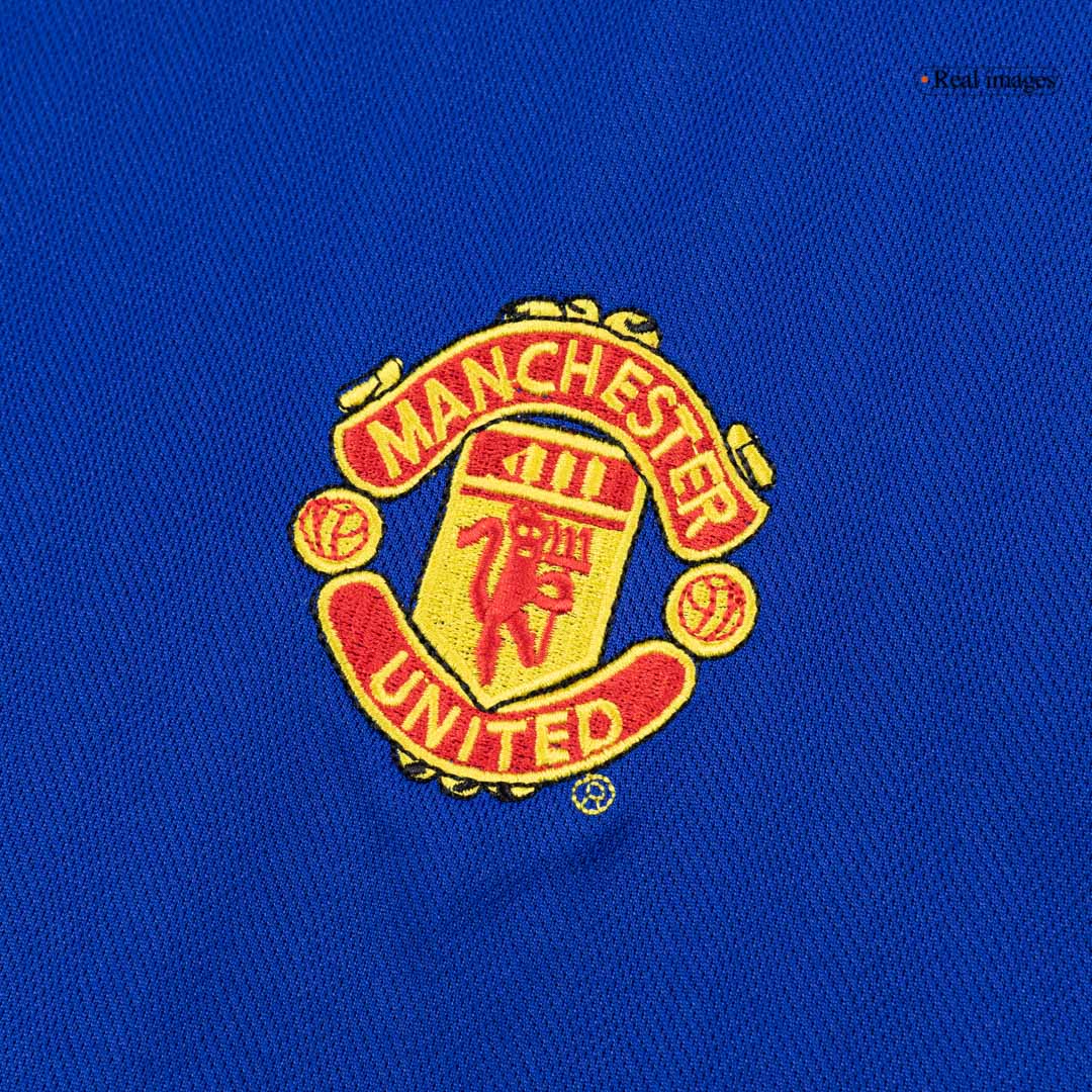 Retro Manchester United Mens Away Soccer Jersey 2005/06 Blue
