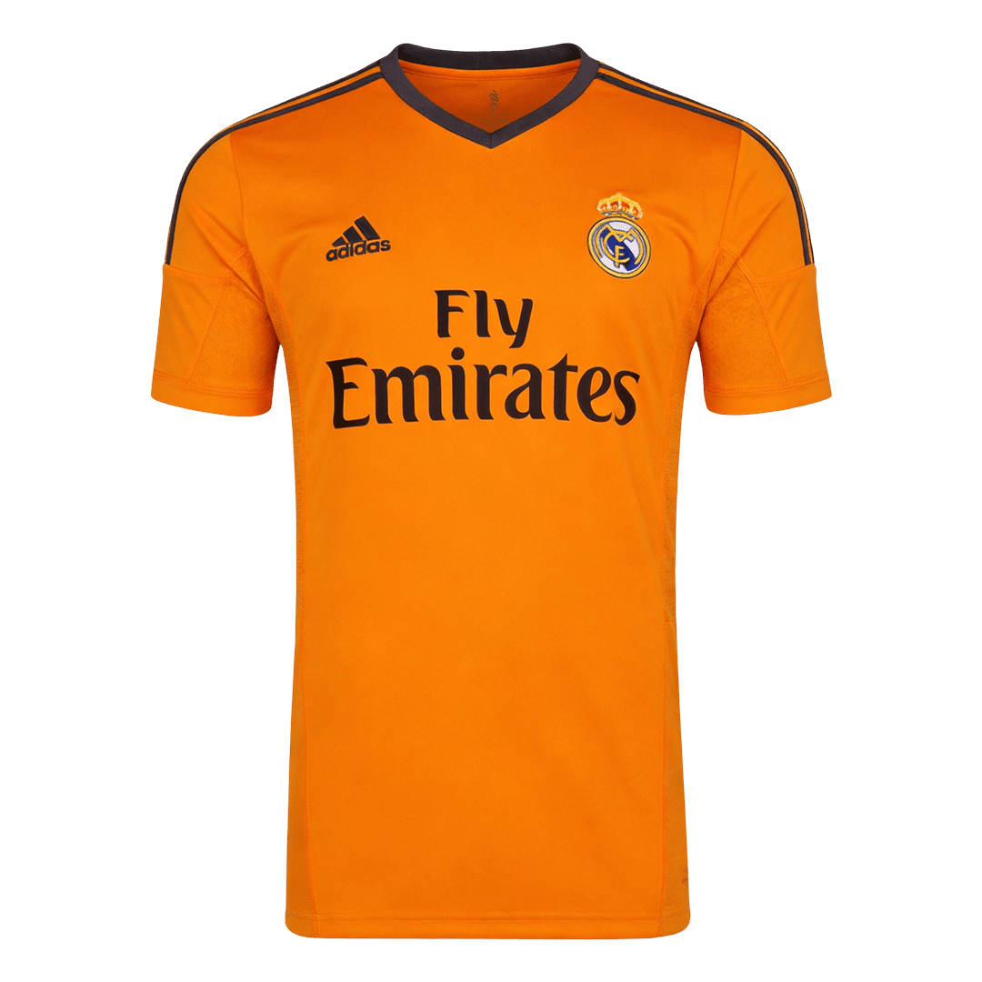 Retro Real Madrid Mens Third Soccer Jersey 2013/14 Orange
