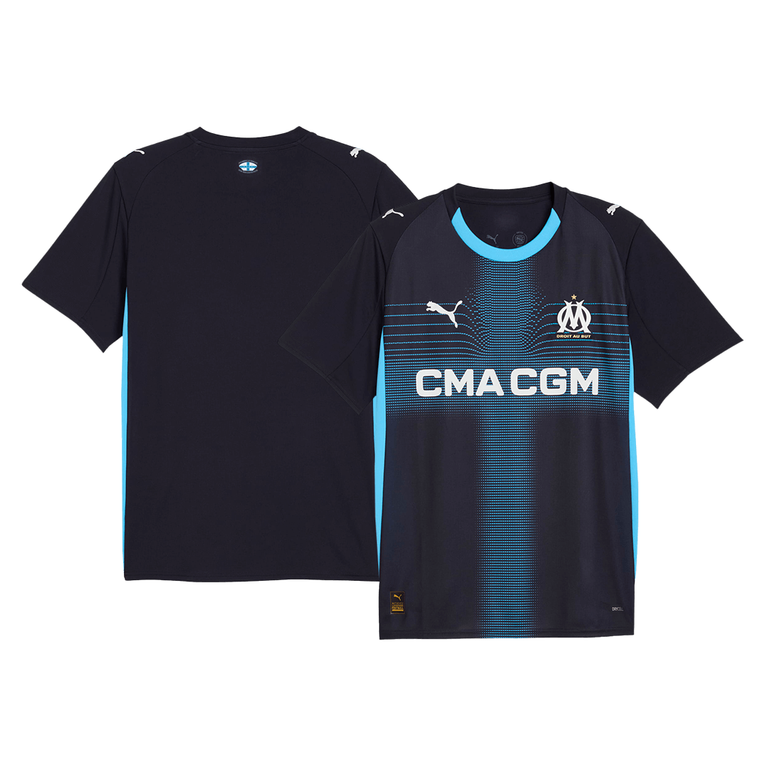 Marseille Mens Away Soccer Jersey 2025/26 Navy
