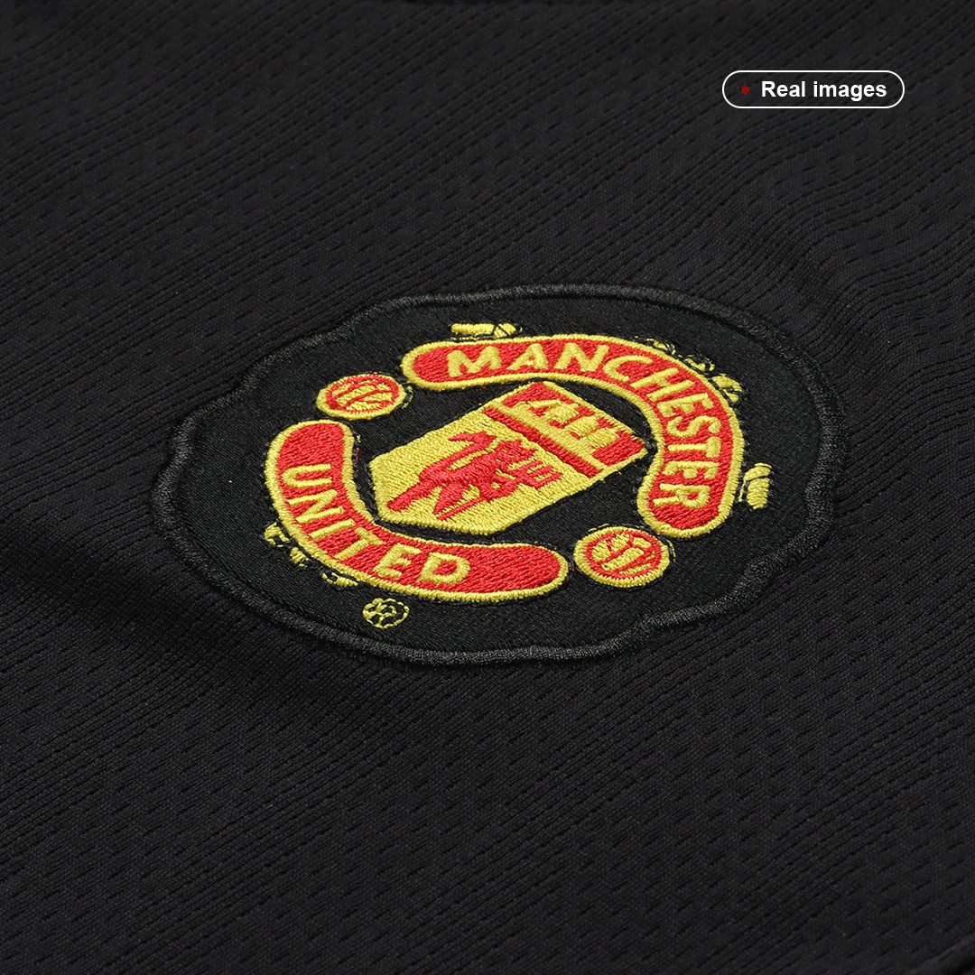 Retro RONALDO #7 Manchester United Mens Away Soccer Jersey 2007/08 Black