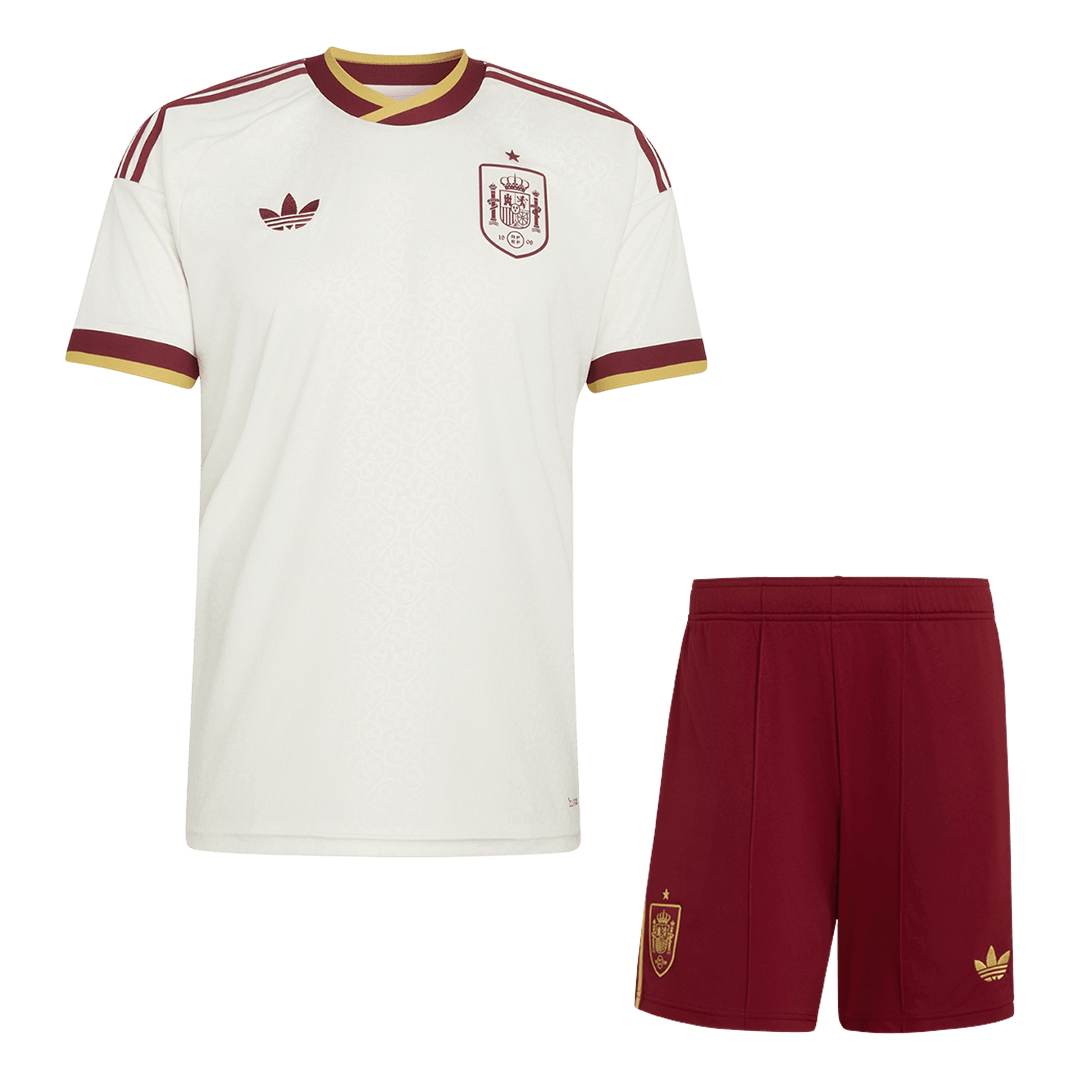 Spain Mens Away Soccer Kit World Cup 2026 White