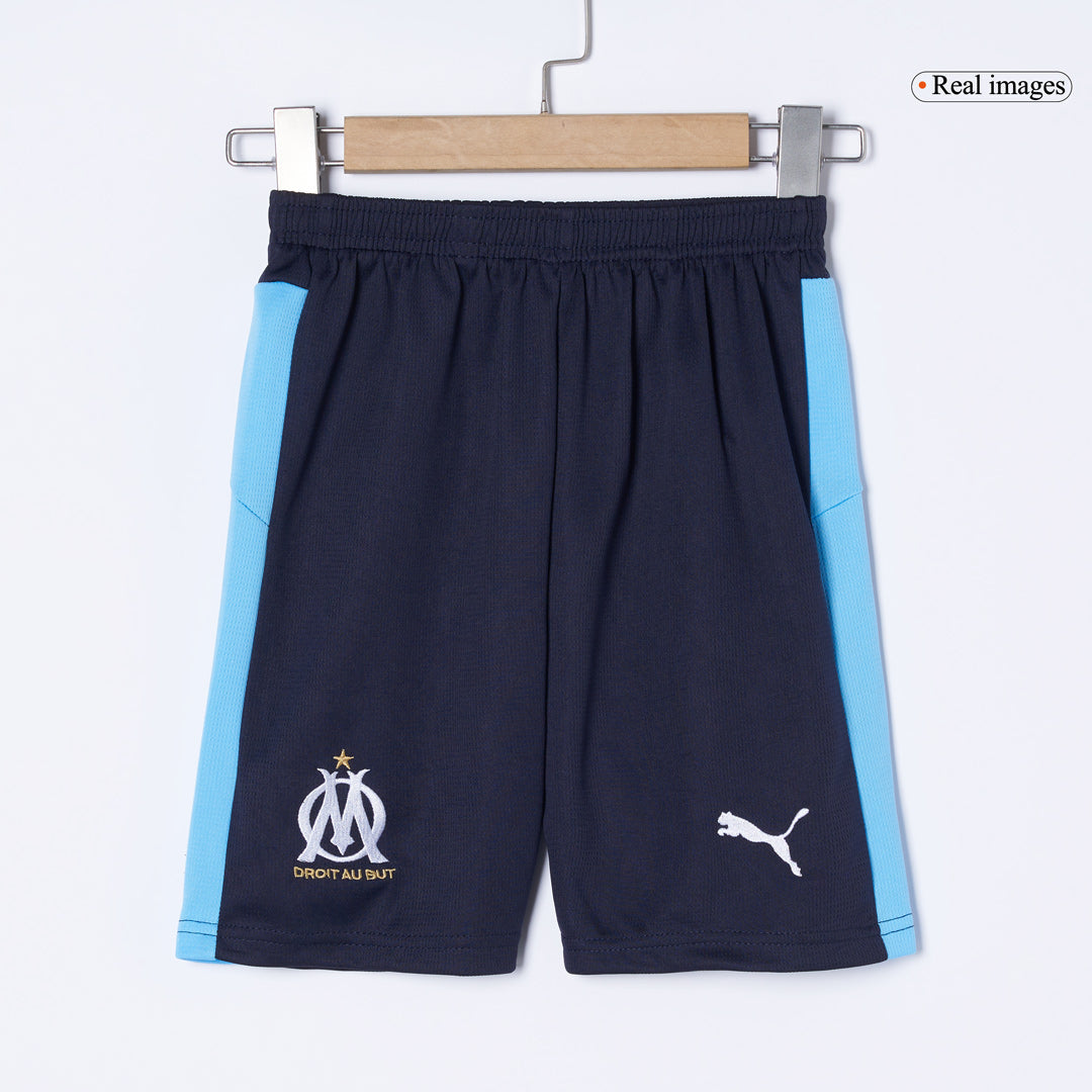 Marseille Kids Away Soccer Kit 2025/26 Navy
