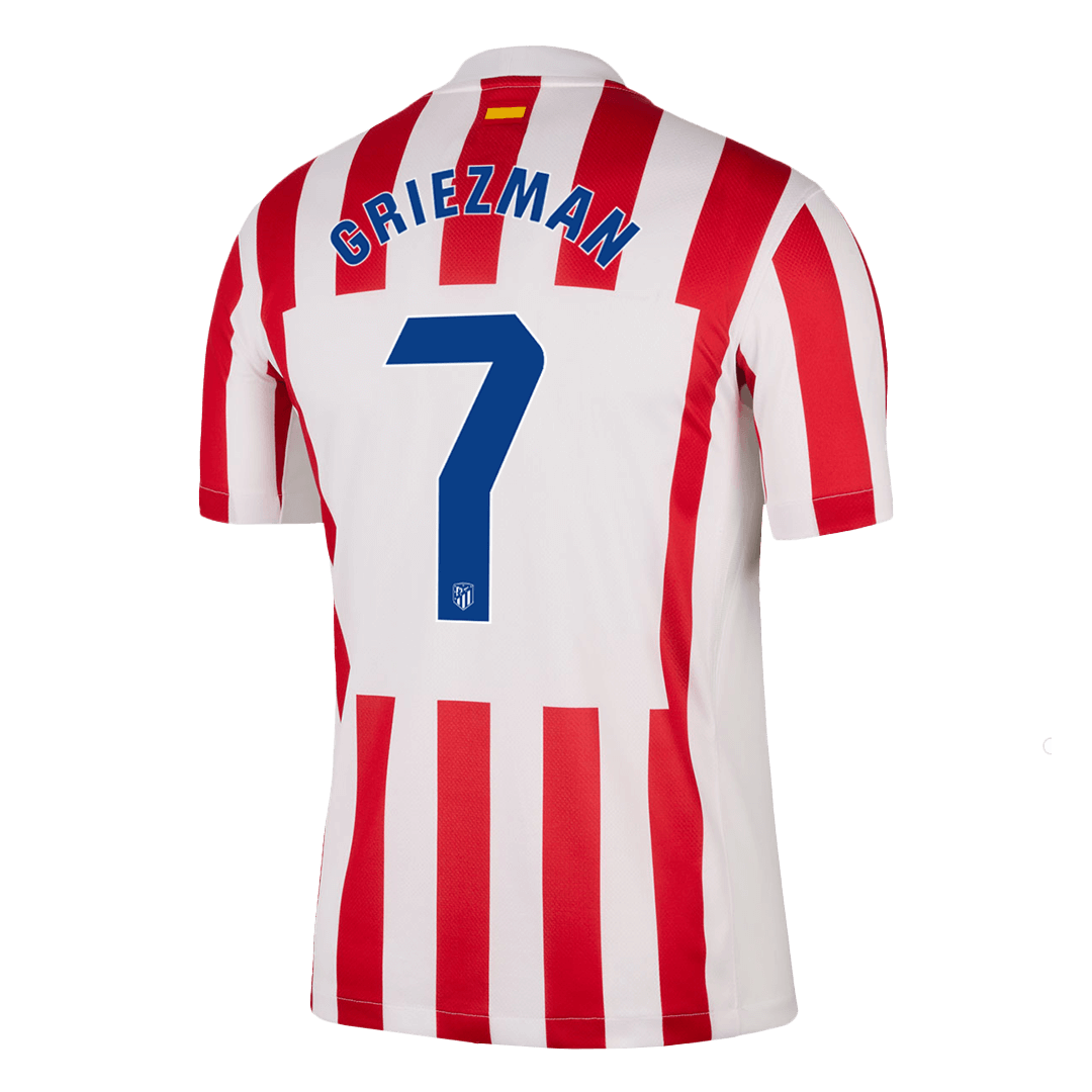 GRIEZMANN #7 Atletico Madrid Mens Home Soccer Jersey 2025/26 Red&White