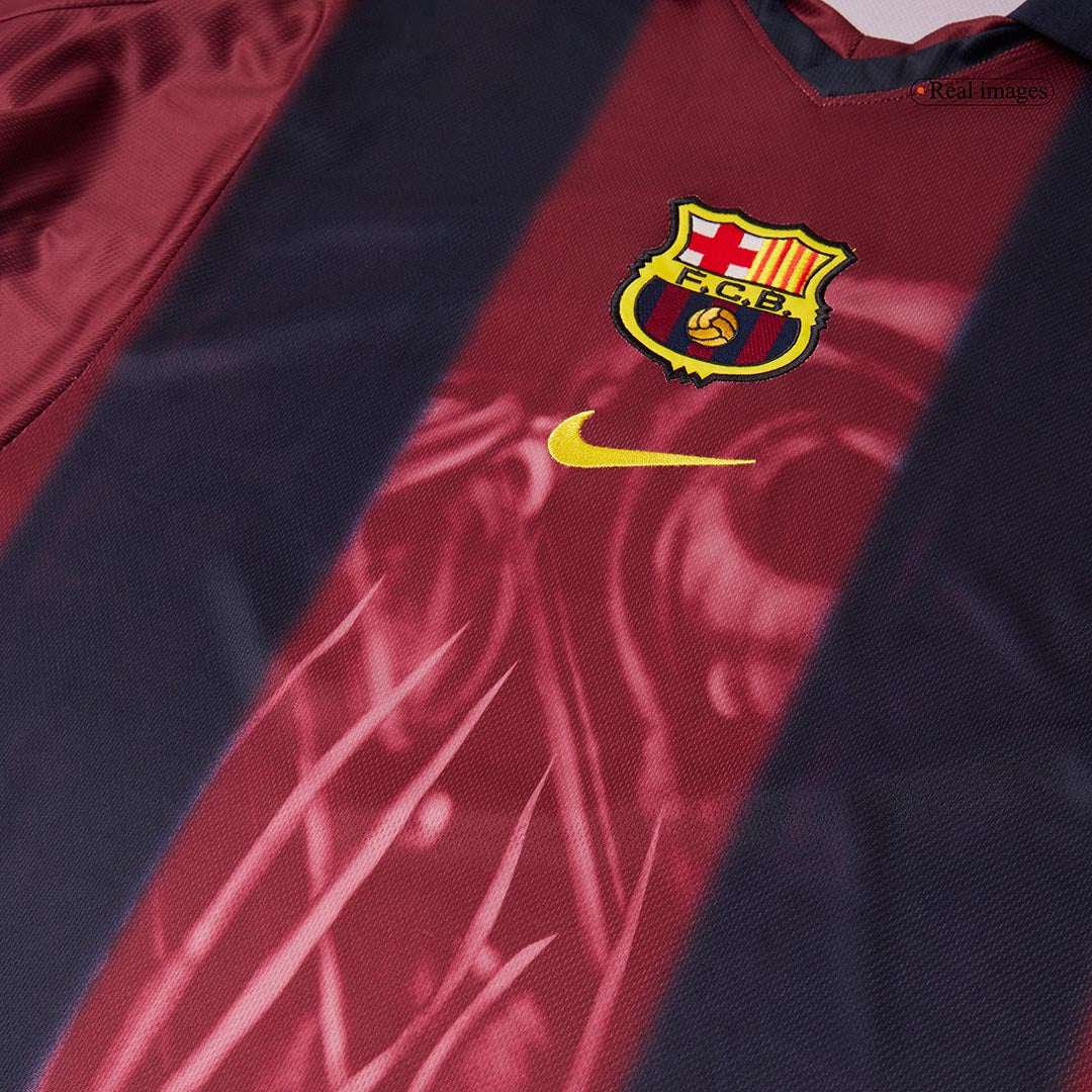 Retro Barcelona Mens Home Soccer Jersey 2000/01 Red&Blue