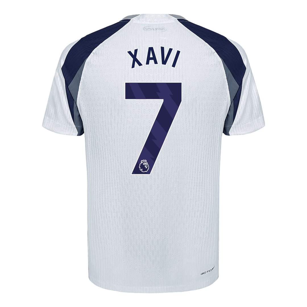 XAVI #7 Tottenham Hotspur Mens Home Soccer Jersey 2025/26 White - Player Version