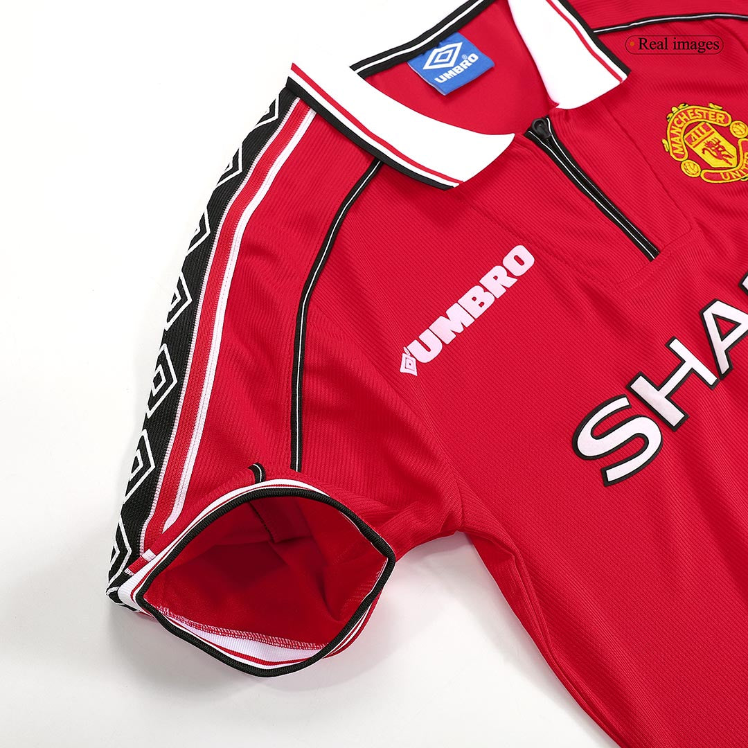Retro Manchester United Mens Home Soccer Jersey 98/00 Red