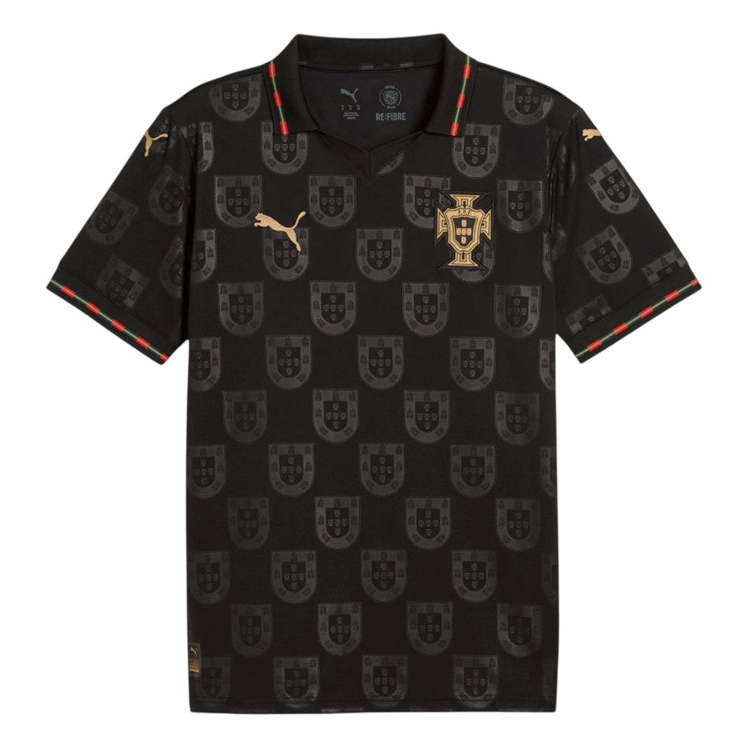 Portugal Mens Soccer Jersey World Cup 2026 Black