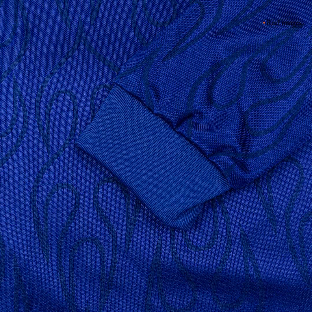 Retro Japan Mens Home Long Sleeve Soccer Jersey World Cup 1998 Blue