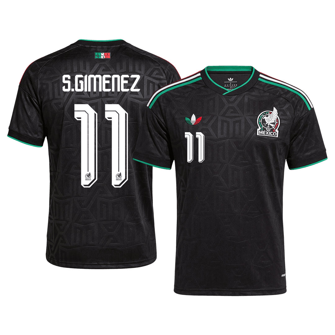 S.GIMENEZ #11 Mexico Mens Third Soccer Jersey World Cup 2026 Black