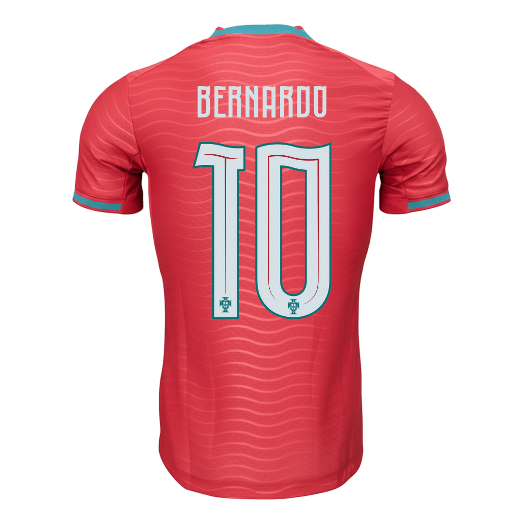 BERNARDO #10 Portugal Mens Home Soccer Jersey World Cup 2026 Red - Player Version