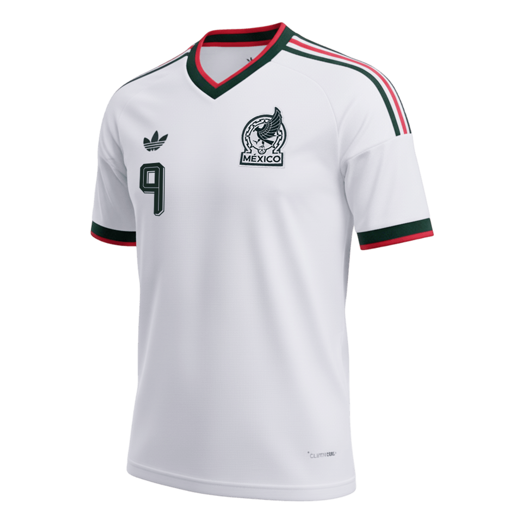 RAÚL #9 Mexico Mens Away Soccer Jersey World Cup 2026 White