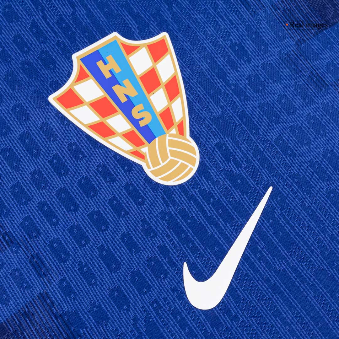Croatia Mens Away Soccer Jersey World Cup 2026 Blue - Player Version