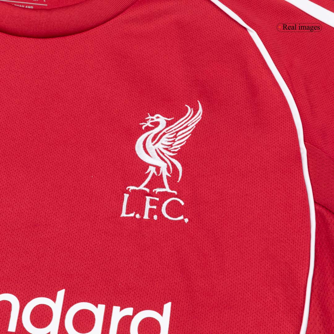 Liverpool Mens Home Long Sleeve Soccer Jersey 2025/26 Red