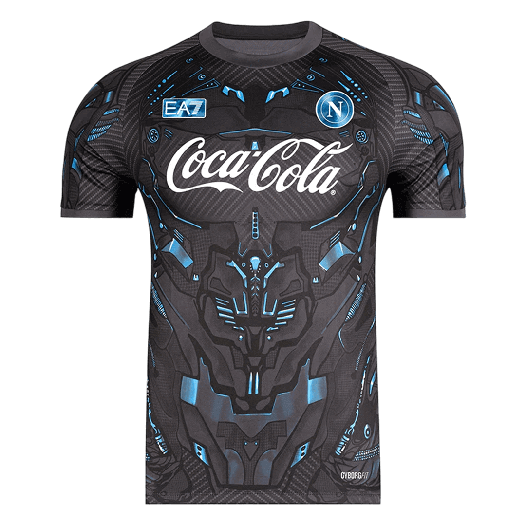 Napoli Mens Pre-Match Soccer Jersey 2025/26 Black