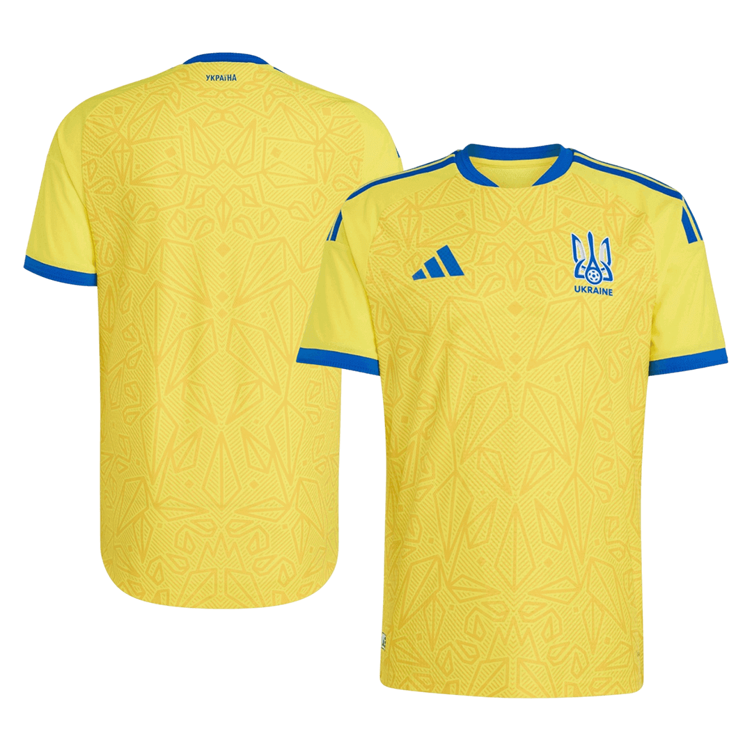 Ukraine Mens Home Soccer Jersey World Cup 2026 Yellow