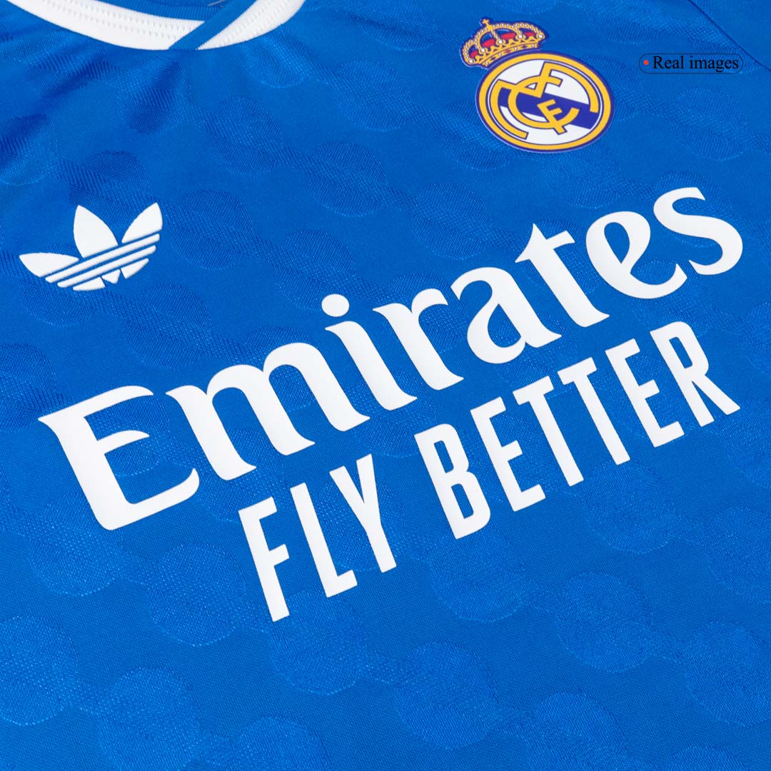 TCHOUAMENI #14 Real Madrid Mens Third Away Soccer Jersey 2025/26 Blue - Player Version