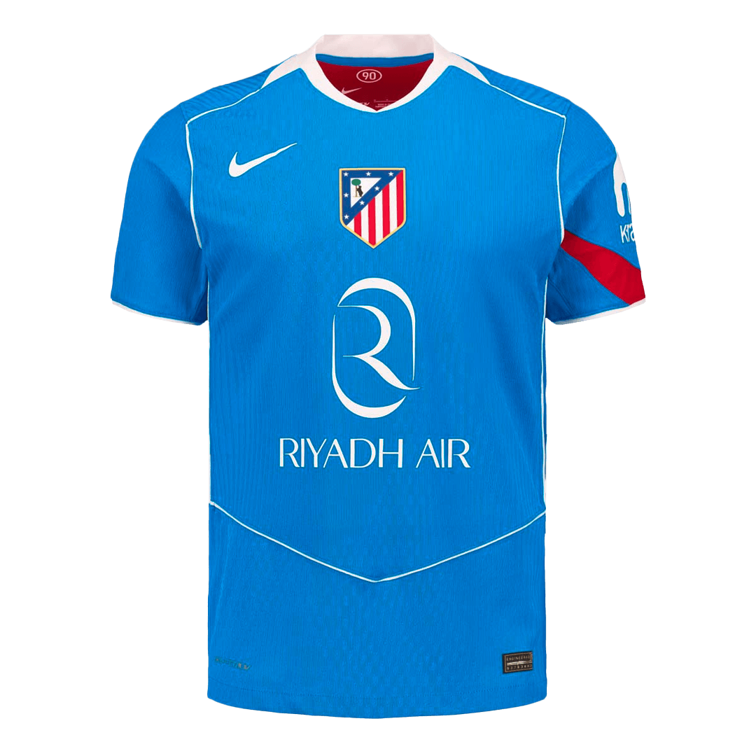 Atletico Madrid Mens Third Away Soccer Jersey 2025/26 Blue - Player Version