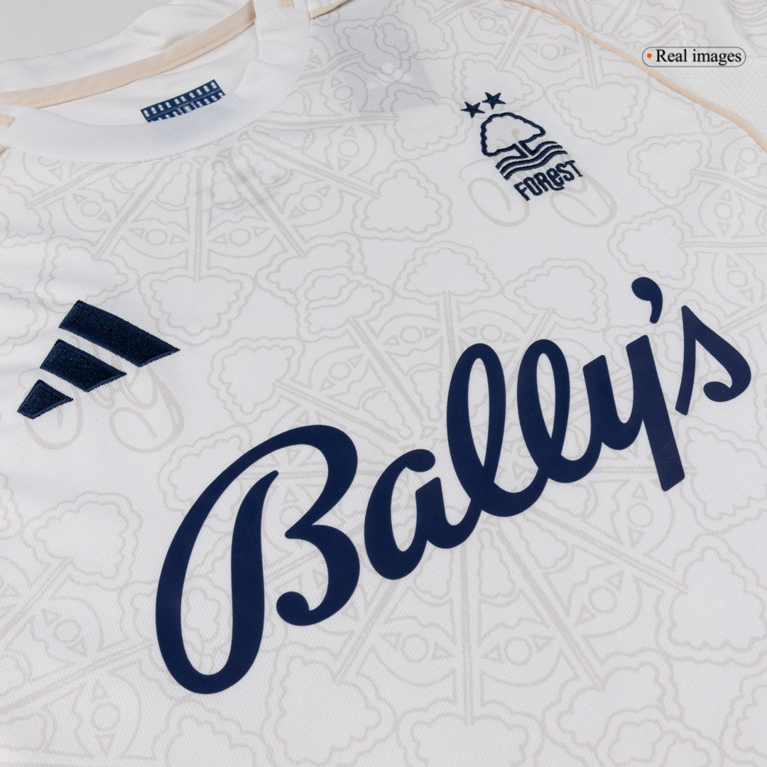 Nottingham Forest Mens Away Soccer Jersey 2025/26 White