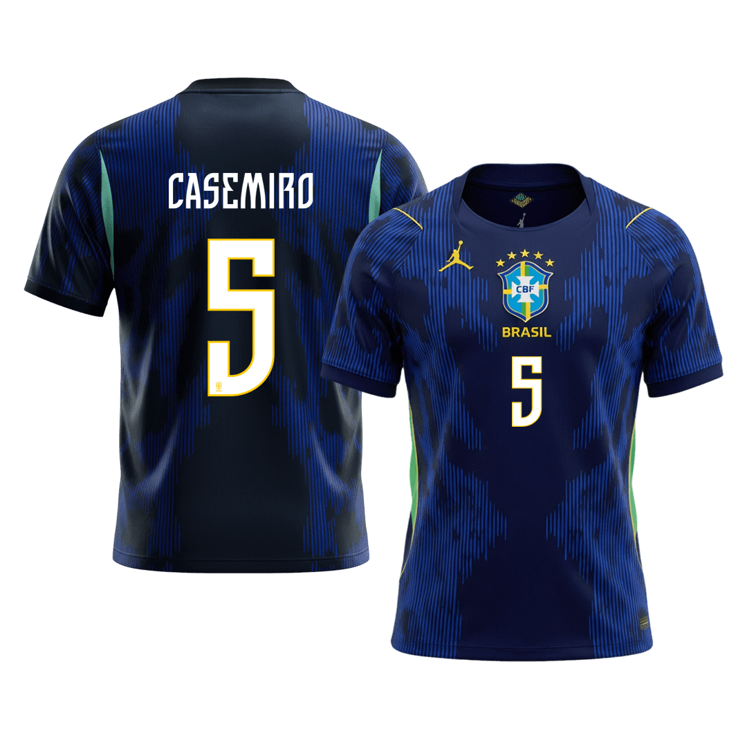 CASEMIRO #5 Brazil Mens Away Soccer Jersey World Cup 2026 Navy