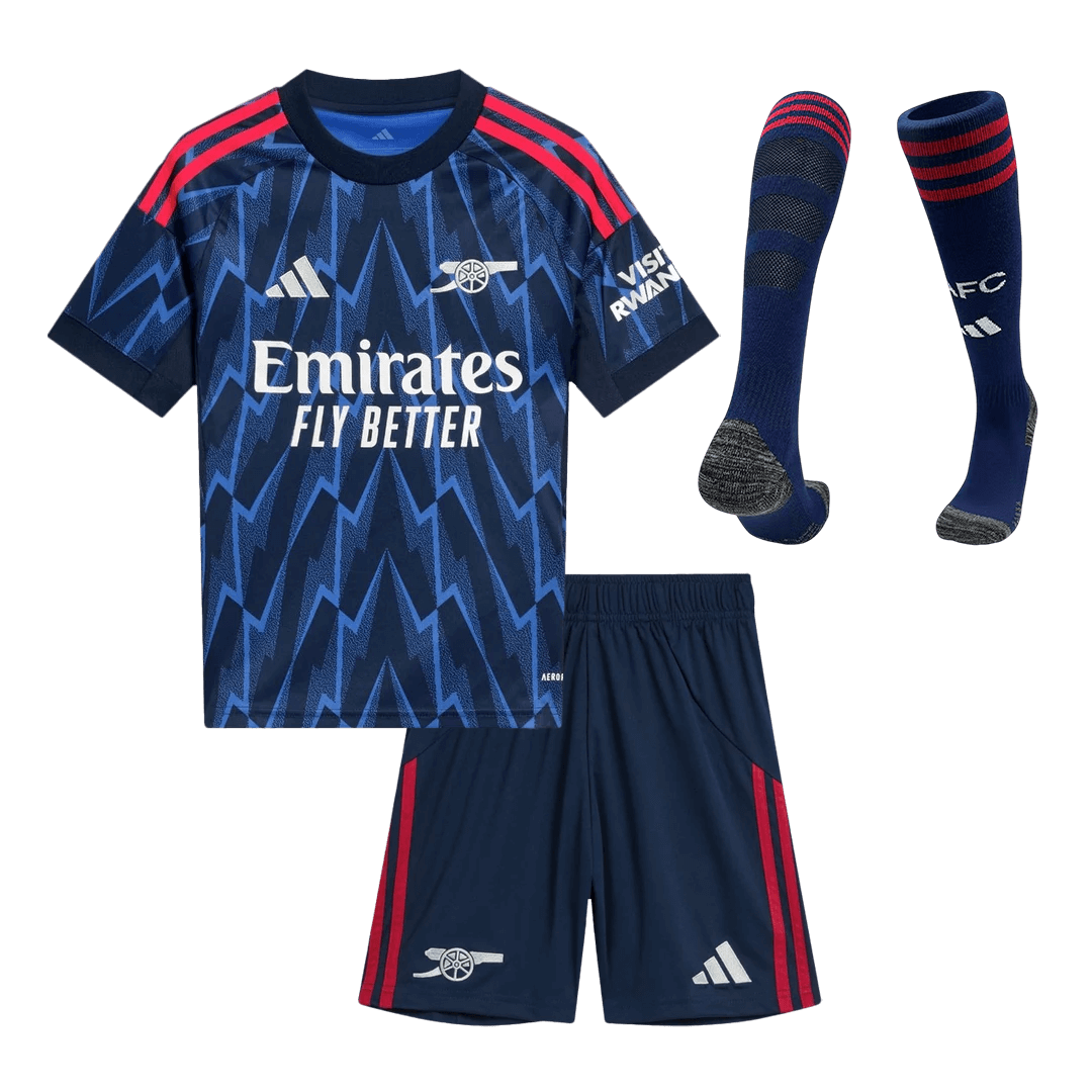 Arsenal Kids Away Soccer Full Set 2025/26 Blue