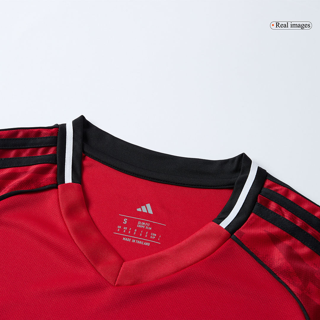 Manchester United Mens Home Long Sleeve Soccer Jersey 2025/26 Red