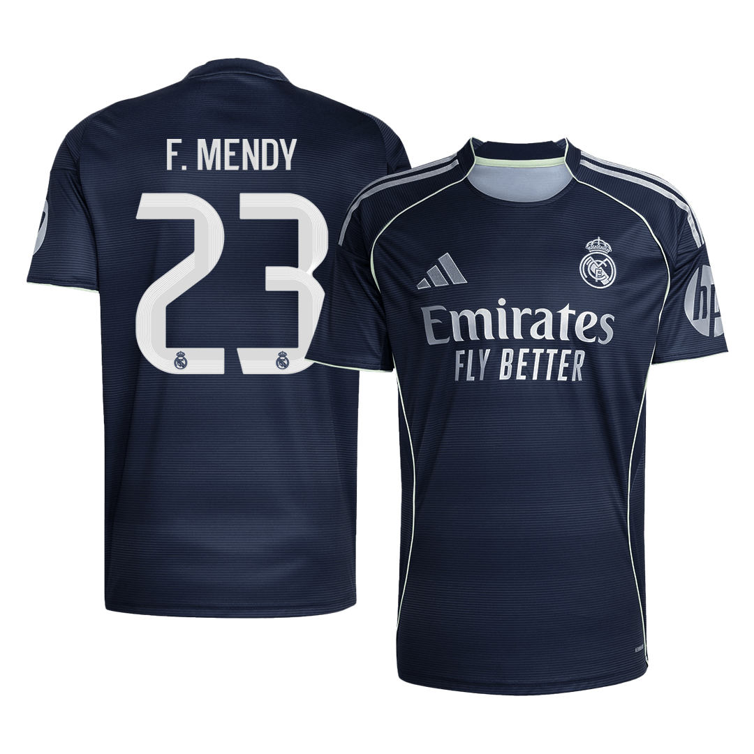 F.MENDY #23 Real Madrid Mens Away Soccer Jersey 2025/26 Navy [PREMIUM]