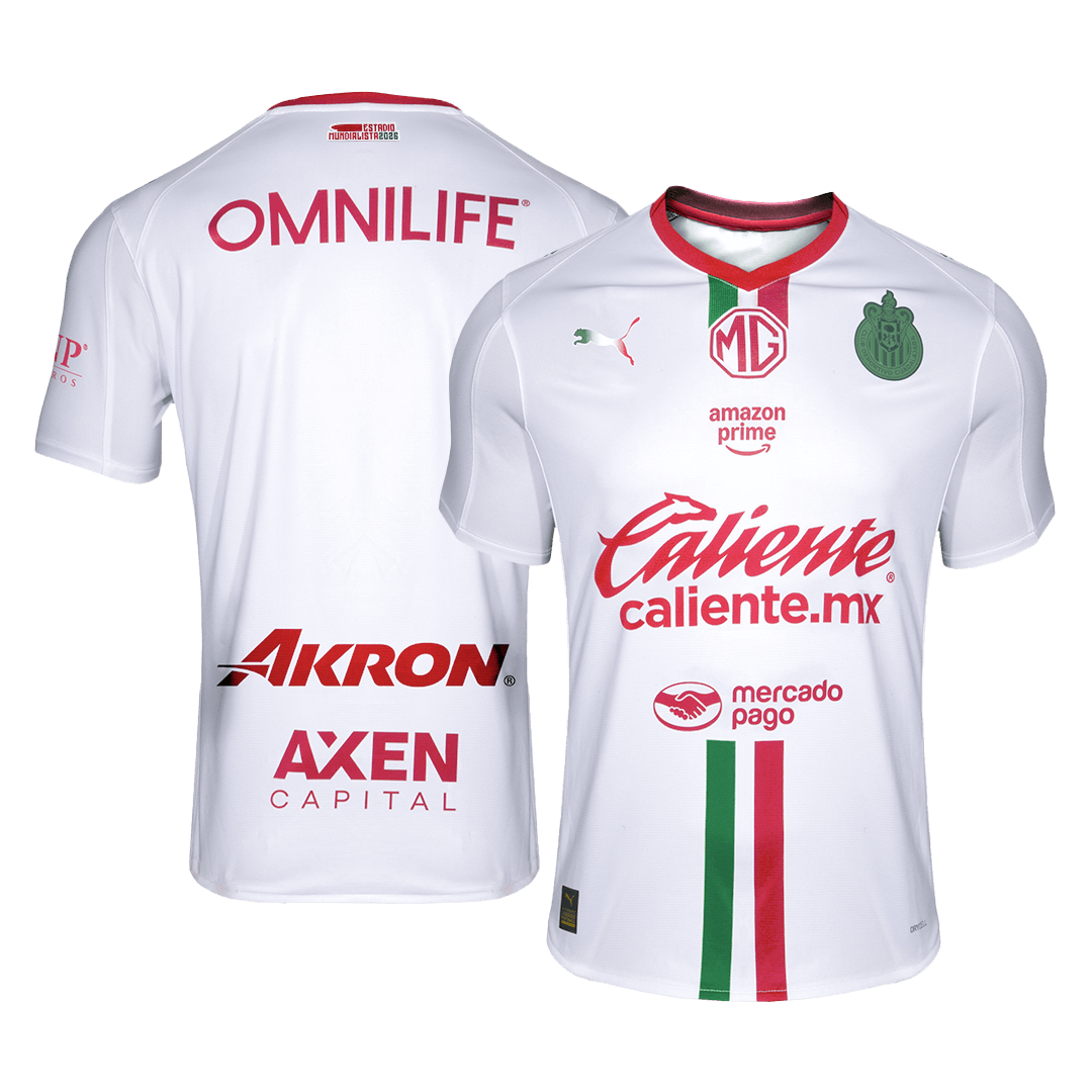 Chivas Mens Away Soccer Jersey 2025/26 White