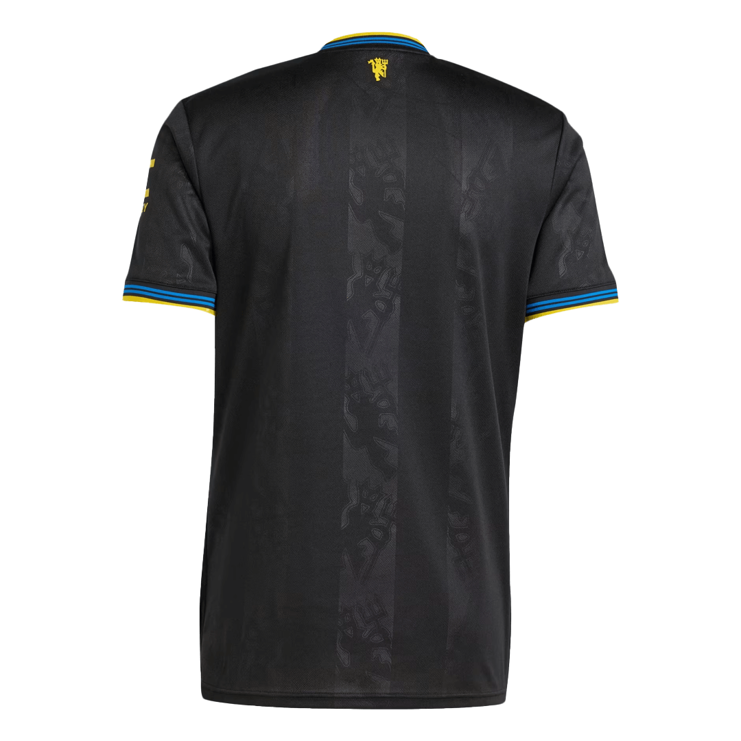 Manchester United Mens Third Away Soccer Jersey 2025/26 Black