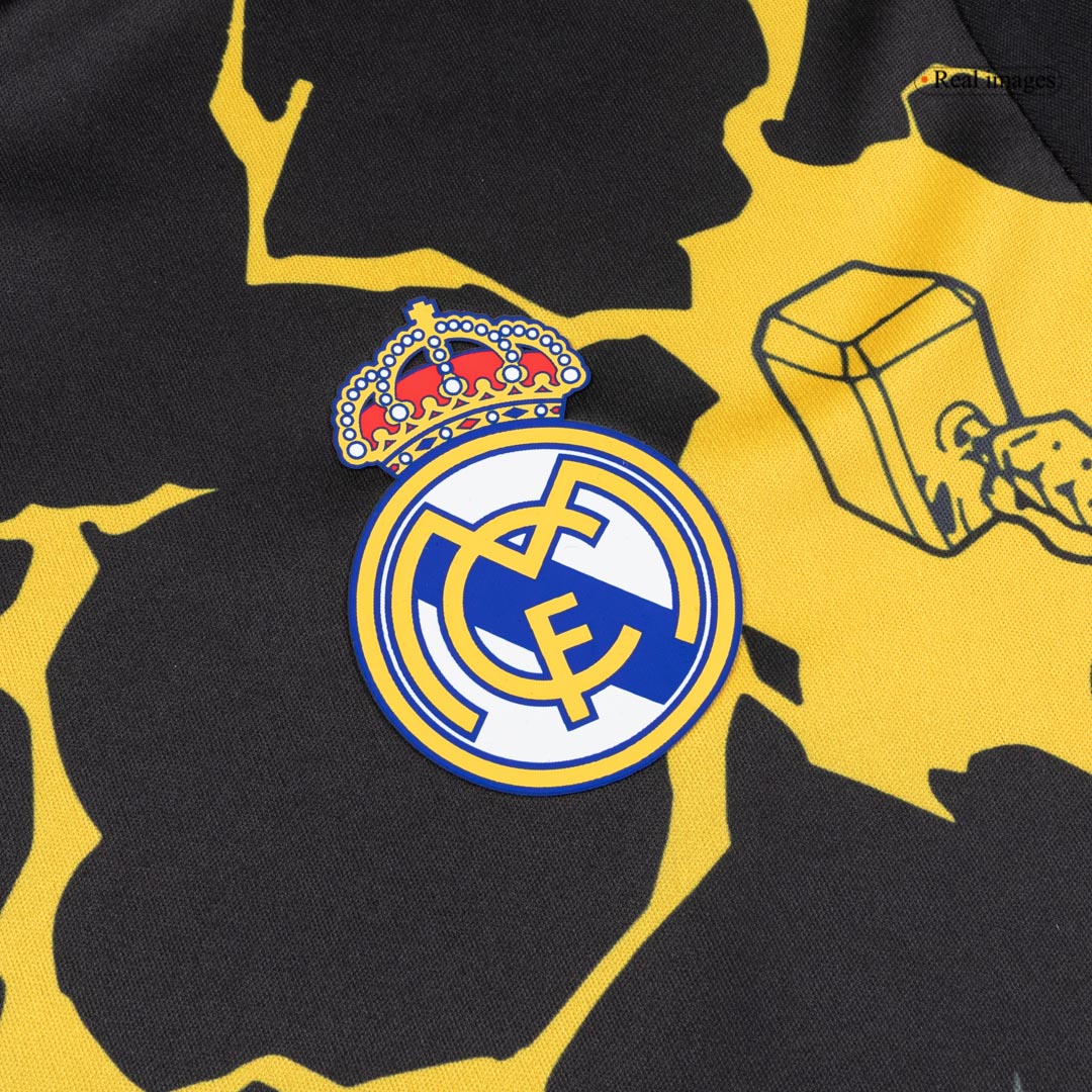 Real Madrid Mens Long Sleeve Soccer Jersey 2025/26 Black