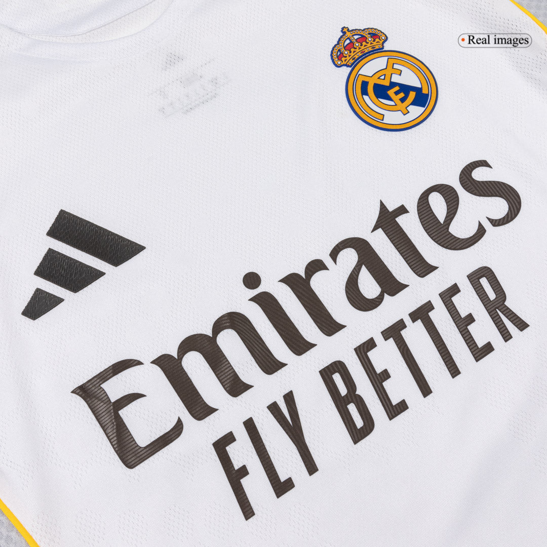 TCHOUAMENI #14 Real Madrid Mens Home Soccer Jersey 2025/26 White - Player Version [PREMIUM]