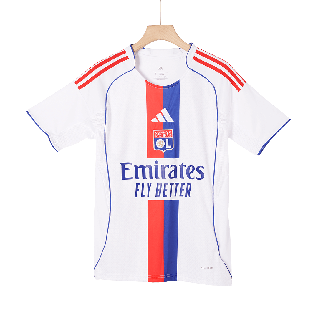 Olympique Lyonnais Mens Home Soccer Jersey 2025/26 White