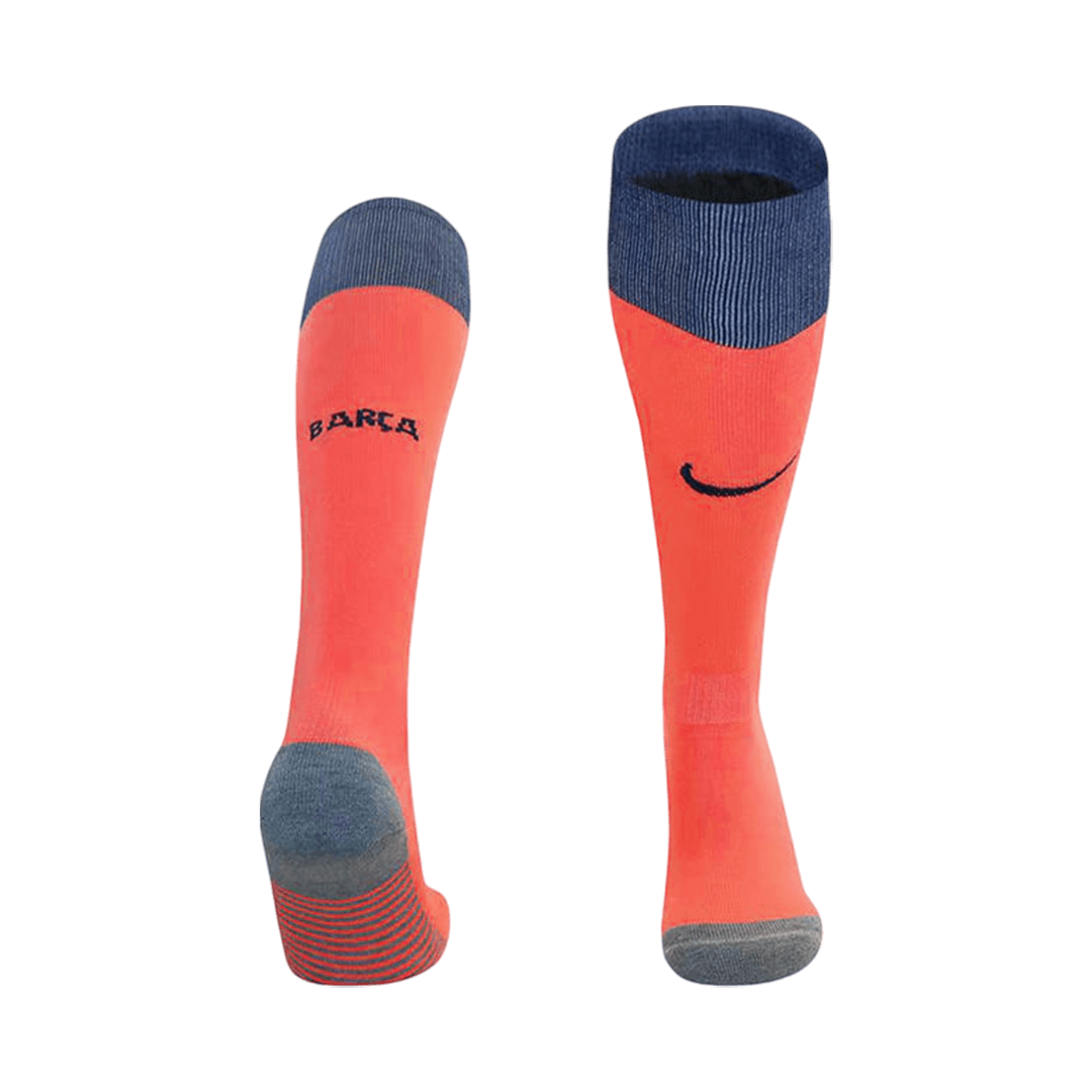 Barcelona Kids Third Away Soccer Socks 2025/26 Orange [PREMIUM]